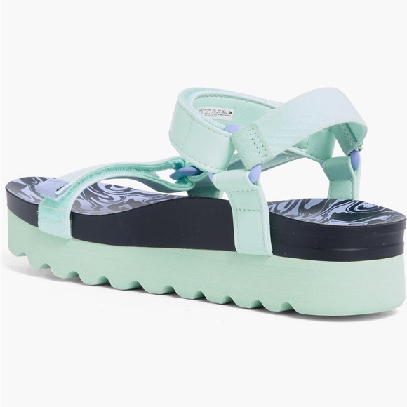 REEF Sanctuary Mint Green Platform Sandals, 9 - Picture 2 of 8